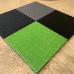 بلاط مطاط للجيم عملي ومتعدد الاستخدامات، يحمي الأرضيات من الخدوش والضوضاء، سهل التركيب والتنظيف، مثالي للجيم، الكروس فيت، والتمارين المنزلية