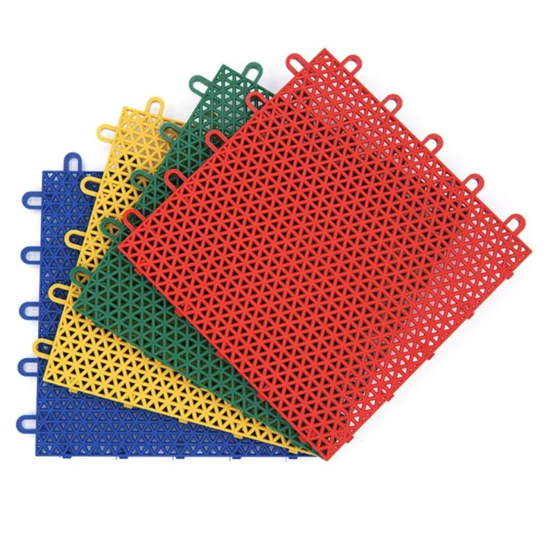 بلاطات بولى بروبلين ارضيات عملية مضادة للانزلاق – سهلة التركيب والفك للاستخدام الداخلى والخارجى